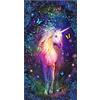 DCIDBEI Rotondo 5D Diamond Painting Grandi Dimensioni 45x85 cm Quadri con Perline Kit per la Pittura in 5D con Diamanti Kit Mezzo Punto Ricamo Unicorno Diamond Painting Animali Anime Mosaico Fai da Te Adulti