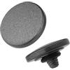Haoge SRB-DH - Pulsante di scatto in metallo per Fujifilm XE1 XE2 XE2S XE3 XT2 XT3 XT10 XT20 XT30 X-T30 XPro1 XPro2 X10 X20 X30 STX-2, Leica M Type240 M-Monochrom, Hasselblad 503CW convesso grigio