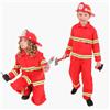 RUBIE'S Costume completo da pompiere, taglia 3-10 anni, completo costume da pompiere, con giacca a maniche lunghe, pantaloni, casco da vigile del fuoco, estintore, walkie talkie e ascia.
