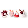 LILLIPUTIENS - Set di 4 sonagli Forme della Fattoria - Giocattoli sensoriali per Neonati con Trame, Suoni e Forme uniche - Stimola la motricità fine, la Vista e l'udito - dai 6 Mesi - 83254