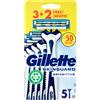 Gillette Skinguard Sensitive Rasoio Da Uomo Usa E Getta ,3 Rasoi + 2 Gratis