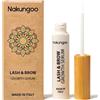 Nakungoo Lash & Brow Growth Serum Siero Crescita Rapida Ciglia e Sopracciglia 5 ml, Allungante, Rinforzante, Ristrutturante | Made in Italy con Olio di Ricino, Biotina, Ginseng, Ingredienti Naturali