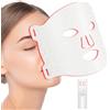 Profey Maschera Led Viso in 7 Colori, Led Mask ha Effetti Di Ringiovanimento Della Pelle, Antietà e Antirughe, Bianco Maschera Viso Led