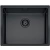 Apell Lavello da Incasso Monovasca Vasca Sottotop 538 x 438 mm Acciaio Inox finitura PVD Nero Metamorfosi Apell MEM50BP