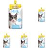 GimCat Latte - Latte per gatti composto da latte intero genuino a ridotto contenuto di lattosio e calcio per ossa sane - 1 sacchetto (1 x 200 g) (Confezione da 5)