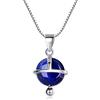 COAI Collana da Donna in Argento 925 con Ciondolo Sfera Satellite in Lapislazzuli