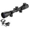 Aufun Cannocchiale da puntamento tattico 3-9X40mm Mirino ottico compatto Reticolo Mil-dot impermeabile e antiurto con supporti per binari per caccia di balestra tattica e sport