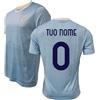 ZeroPlayer Maglia Replica Ufficiale Lazio Personalizzabile con Nome e Numero a Scelta, Modello Home Stagione 2024/2025, Azzurro, Bianco, Adulto, Ragazzo, Bambino, Taglia 8 Anni - 140 cm