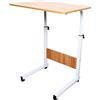 Tyvotrend Tavolo da appoggio con ruote, tavolo per computer portatile, altezza regolabile, 70 - 90 cm, tavolino portatile, supporto per laptop, comodino, per camera da letto, soggiorno, ufficio, 40 x