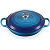 Le Creuset Tegame basso Evolution in ghisa vetrificata, Rotondo, diameter 30 cm, 3.2 l, Azzurro, 21180302202430