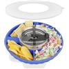 Musiwanna Piatto da spuntino con coperchio per Stanley Cup 30 oz/887 ml, solo per 30 oz, ciotola per snack compatibile con Stanley Quencher da 30 oz, piastra per snack in silicone, anello per snack