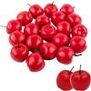 LATRAT 20 mini mele finte, mele artificiali, rosse, realistiche, decorazione per la casa, la cucina, decorazione da tavolo