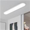 Oninio Plafoniera LED Soffitto Dimmerabili Plafoniera Soffitto Ultra Sottili Lampada a Soffitto per Camera da Letto Cucina Armadio Corridoio (Bianco) 100cm