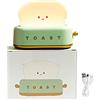 DAWRIS Luce notturna a LED per bambino, Lampada da comodino in silicone regolabile e ricaricabile, con timer, regalo di compleanno e Natale
