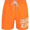 Calvin Klein Costume da Bagno Uomo con Logo sul Fianco Arancio