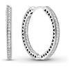 Pandora Funkeln und Herzen Creolen 296319CZ Orecchini