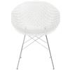 Kartell - Poltrona Smatrik - Trasparente - Acciaio cromato - Designer Tokujin Yoshioka