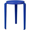 TIPTOE - Sgabello Lou - Blu - Massello di quercia colorato - Designer Gregory Cibert