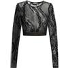 Versace Jeans Couture top donna in tulle Nero