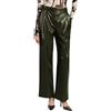 Imperial pantaloni donna in ecopelle Verde XXS,XS