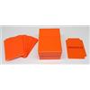 docsmagic.de Deck Box Full + 60 Double Mat Orange Sleeves Small Size - Porta Mazzo & Bustine - YGO