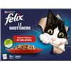 Purina Felix Le Ghiottonerie Selezioni Deliziose in gelatina - Manzo e Pollo - Confezione Multipack 12 pz