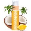 COCOSOLIS ANANAS Acceleratore d'abbronzatura biologico - Olio d'abbronzatura biologico con vitamina E e profumo di ananas per un'abbronzatura rapida, intensa e ricca di cioccolato (110 ml)