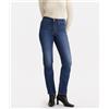 LEVI'S ® Levi's® 724™ High Rise Straight Jeans Slim Fit Dark Blue Denim Donna