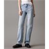 Calvin Klein Jeans Dritti Jeans a Vita Alta Denim Light Donna