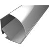 Pianeta Led PROFILO IN ALLUMINIO ANGOLARE 45Â° LP2040 DA 2 MT PER STRISCE A LED CON COVER A SCELTA - Cover: Opaca