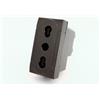 Mapam Presa Bivalente (16A-250V) Art 818N 2P Nero T1 compatibile Bticino Living
