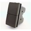 Mapam Doppio Pulsante (10A-250V) Art 827N Nero T1 compatibile Bticino Living