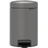 BRABANTIA PATTUMIERA A PEDALE, 3 LT NEWICON GRIGIO