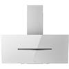 Elica Cappa Cucina Aspirante a Parete Larghezza 90 cm finitura Vetro Bianco - PRF0166935 SHY-S WH/A/90