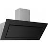 Silverline Cappa Cucina Aspirante a Parete Larghezza 90 cm Profondità 48 cm in Vetro / Inox colore Nero - 3265 B.9