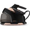 Imetec Ferro da Stiro con Caldaia a Vapore Potenza 2400 Watt Flash Steam con Vapore Potenziato e Piastra Infinity Glide colore Nero e Oro Rosa - Evos 9034