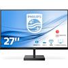 Philips Monitor 27 LCD Risoluzione 2560 x 1440 pixels WQHD Luminosità 350 cd/m² Tempo di risposta 4 ms HDMI colore Nero - 276C8/00