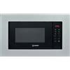 Indesit Forno a Microonde da incasso combinato con Grill Capacità 20 Litri Potenza 800 Watt Larghezza 60 cm colore Acciaio - MWI 120 GX