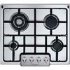 Candy Piano cottura 4 Fuochi a gas da incasso (1 Bruciatore Quadupla Corona) Larghezza 60 cm colore Inox - PGC640SQX