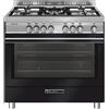 Glem Gas Cucina a Gas 5 Fuochi Forno Elettrico Termoventilato con Grill 90x60 cm Classe A+ colore Nero Carbone - ST965MBK