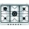 Smeg Piano Cottura 5 Fuochi a Gas da Incasso (1 bruciatore Wok) Larghezza 70 cm colore Inox - SRV576-5