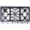Smeg Piano Cottura 5 Fuochi a gas da Incasso Larghezza 90 cm colore Inox - SRV596GH5 Serie Contemporanea