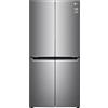 Lg Frigorifero Americano Side by Side 4 Porte No Frost Classe F Capacità 488 Litri con Multi Air Flow colore Acciaio - GMB844PZFG