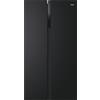 Haier HSR3918ENPB Frigorifero Americano Side by Side Capacità 528 Litri Classe energetica E Raffreddamento No Frost colore Nero
