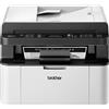 Brother Stampante Laser Multifunzione Monocromatica Stampa Copia Scanner Fax A4 Wi-Fi USB Bianco/Nero - MFC 1910W