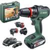 Bosch Trapano avvitatore a batteria 18V a litio battente multifunzione