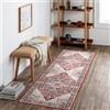Carvapet Lavabile Tappeto Corridoio 60x180cm Antiscivolo Tappeti Runner Passatoia Lungo Sottile Rosso Tappeti di Zona per Camera da Letto Soggiorno Cucina