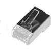 Plug Modulari Rj45 Cat5 E Schermato Con Perni FTP in oro 100 pezzi