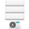 Hisense Climatizzatore Trial Split Inverter 9000+9000+9000 Btu /h Condizionatore con Pompa di Calore Classe A++/A+ Gas R32 WiFi (Unità Interna + Unità Esterna) - 3AMW62U4RJC Serie Hi-Comfort