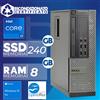 Dell PC Computer Desktop Dell i7 Ram 8GB SSD 240GB DVD-ROM Win10 (Ricondizionato)